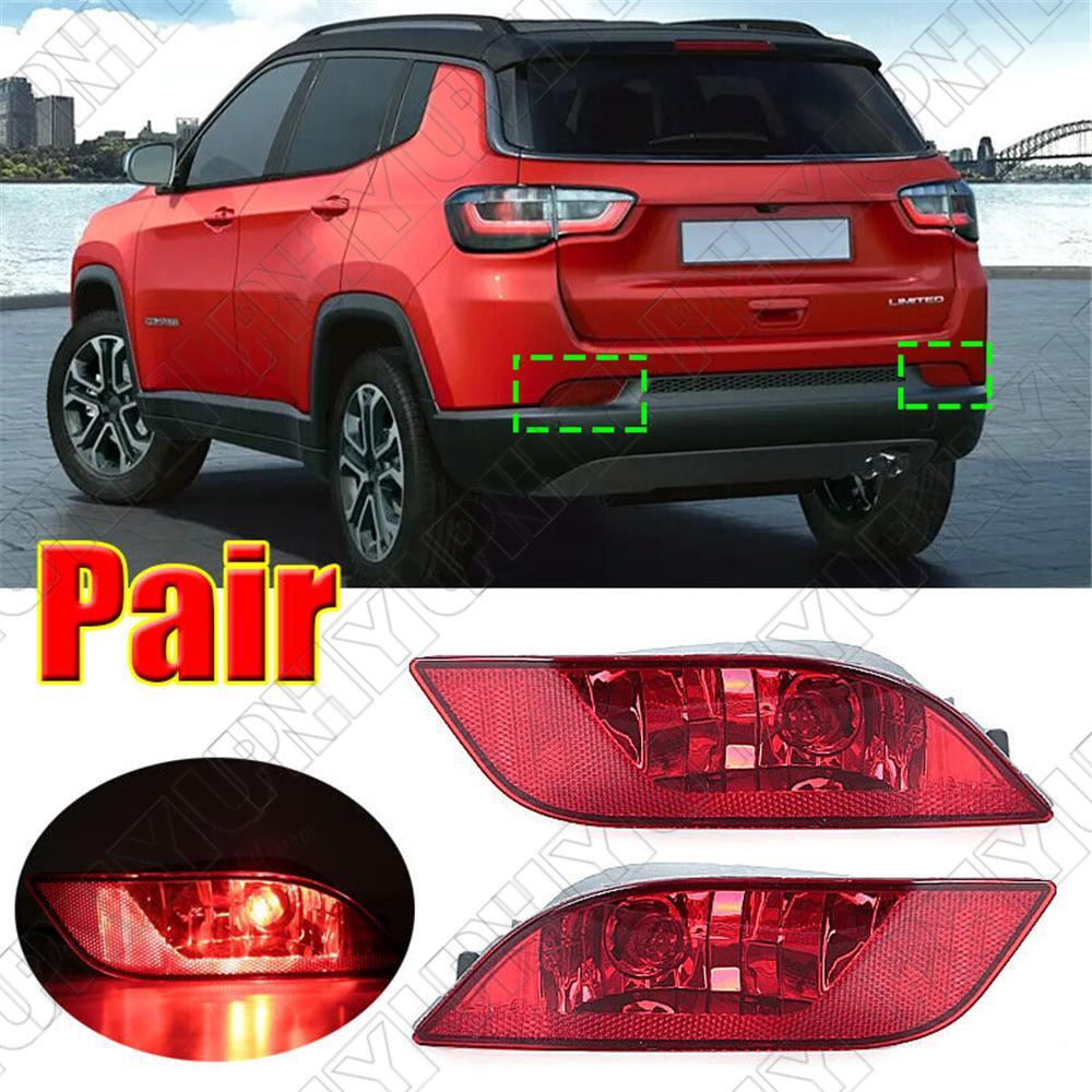 Rear Bumper Tail light Reflector Light Left Right for Jeep Compass 2017 - 2022