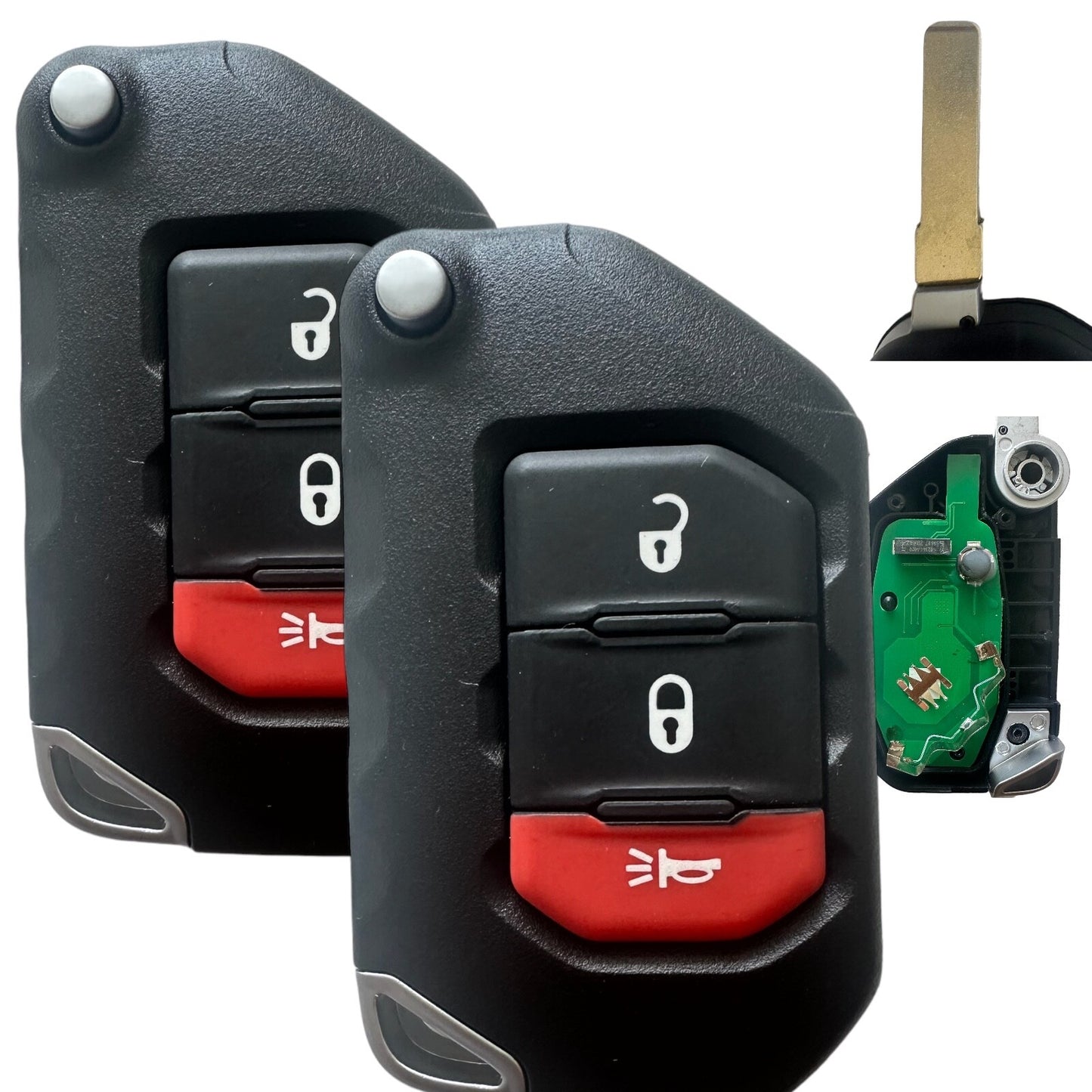 2. Applicable to 2018-2022 for Jeep for Wrangler for Smart Keyless Remote Control Keychain OHT1130261 68416782AA