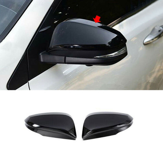 for Toyota Venza 21-2024 ABS Glossy Black Side Rearview Mirror Cap Cover Trim 2X
