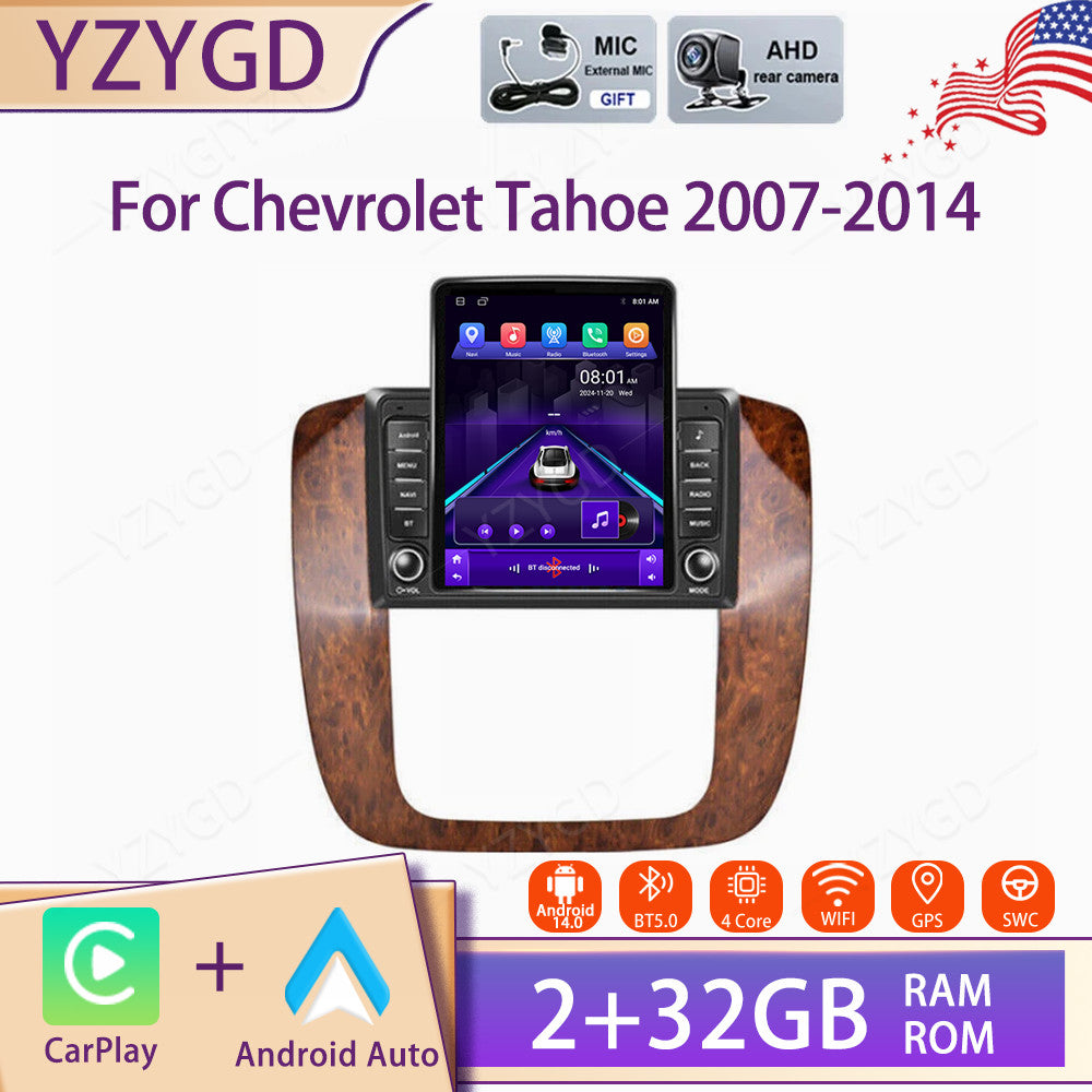 Android Carplay Car Stereo Radio GPS for Chevrolet Tahoe 2007-2014 Screen WIFI