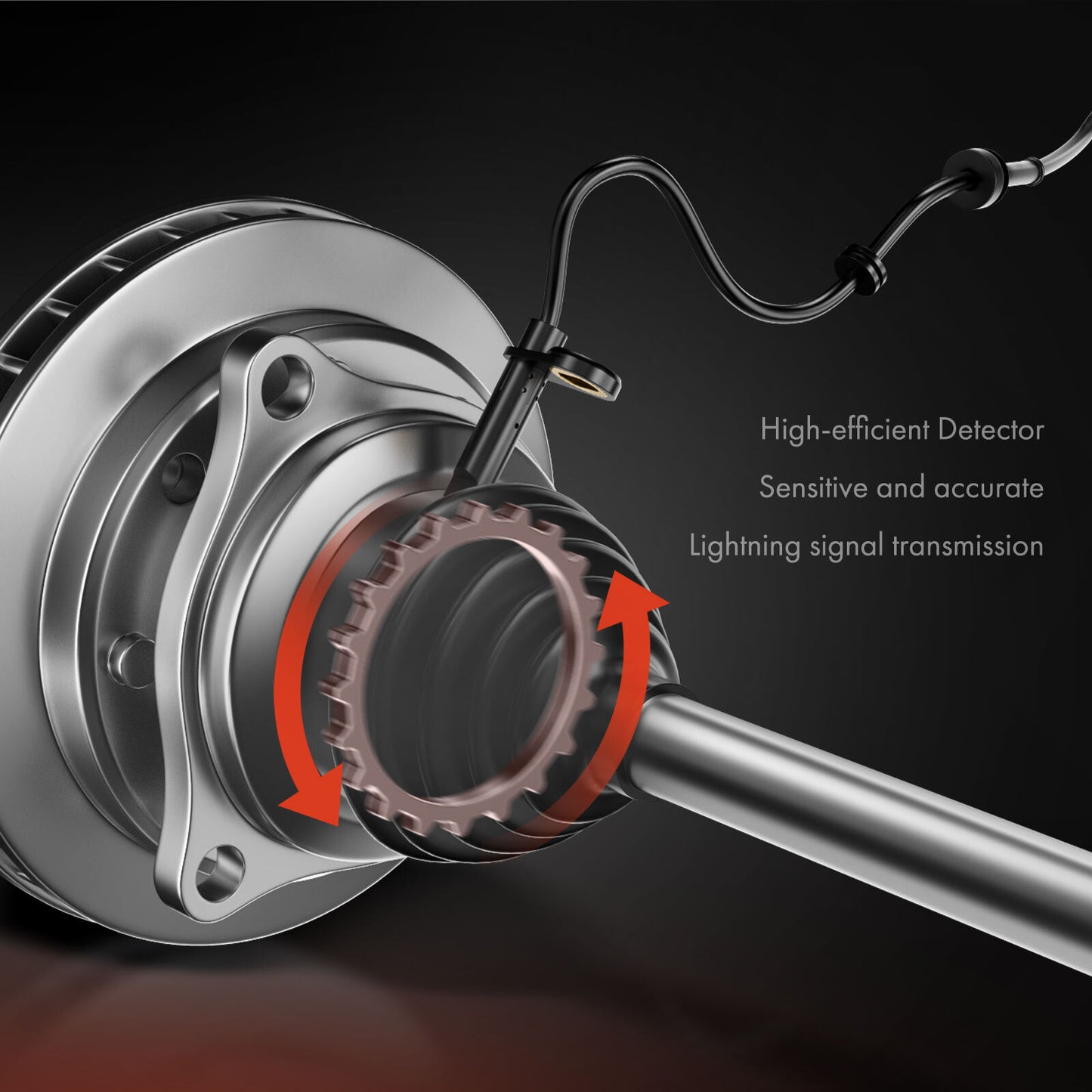 ABS wheel speed sensors are suitable for Hyundai for Elantra 2007, 2008, and 2009 L4 2.0L, right rear and right-hand drive.