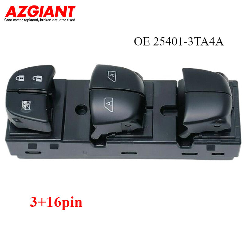 Front Left Driver Side Window Switch 25401-3TA4A for 2013 - 2018 for Nissan Altima
