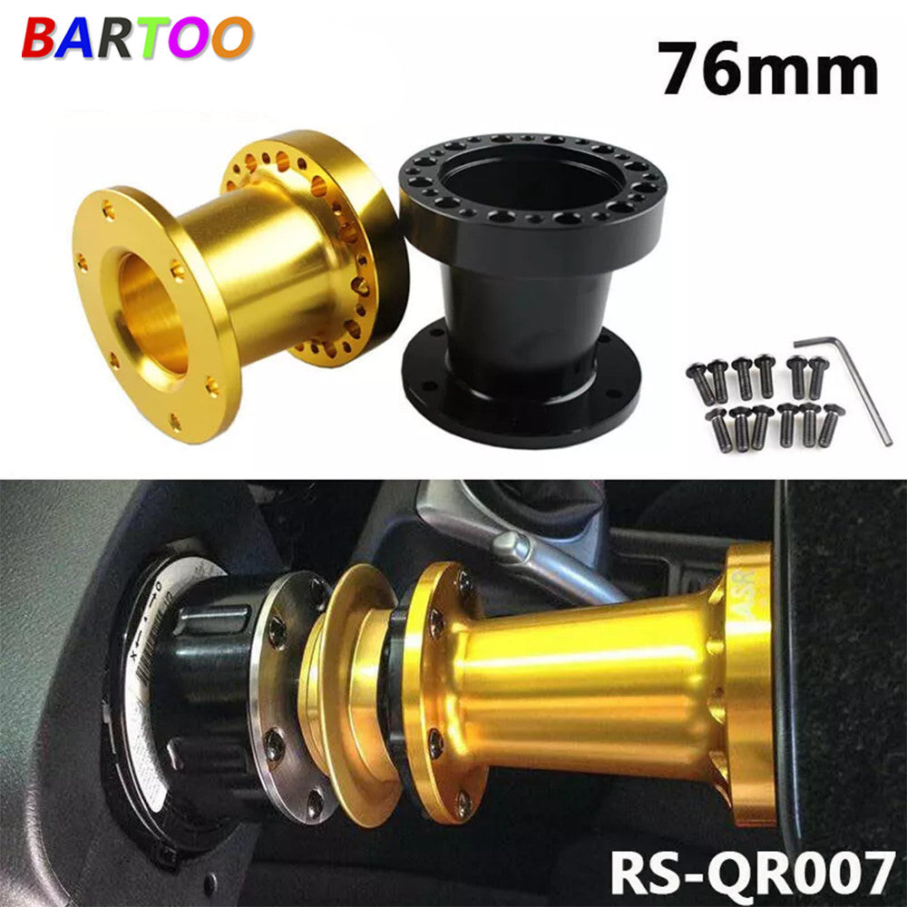 3 76mm Universal Steering Wheel Hub Spacer Adapter 6 Hole Adapter Boss Kit
