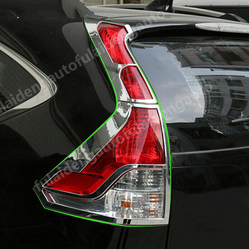 4X ABS Chrome Rear TailLight Lamp Frame Cover Trim for Honda CR-V CRV 2012-2014