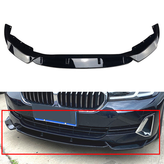 Fit for BMW 5 Series G30 G31 520i 525i 530i Front Bumper Lip Spoiler Splitters Kit
