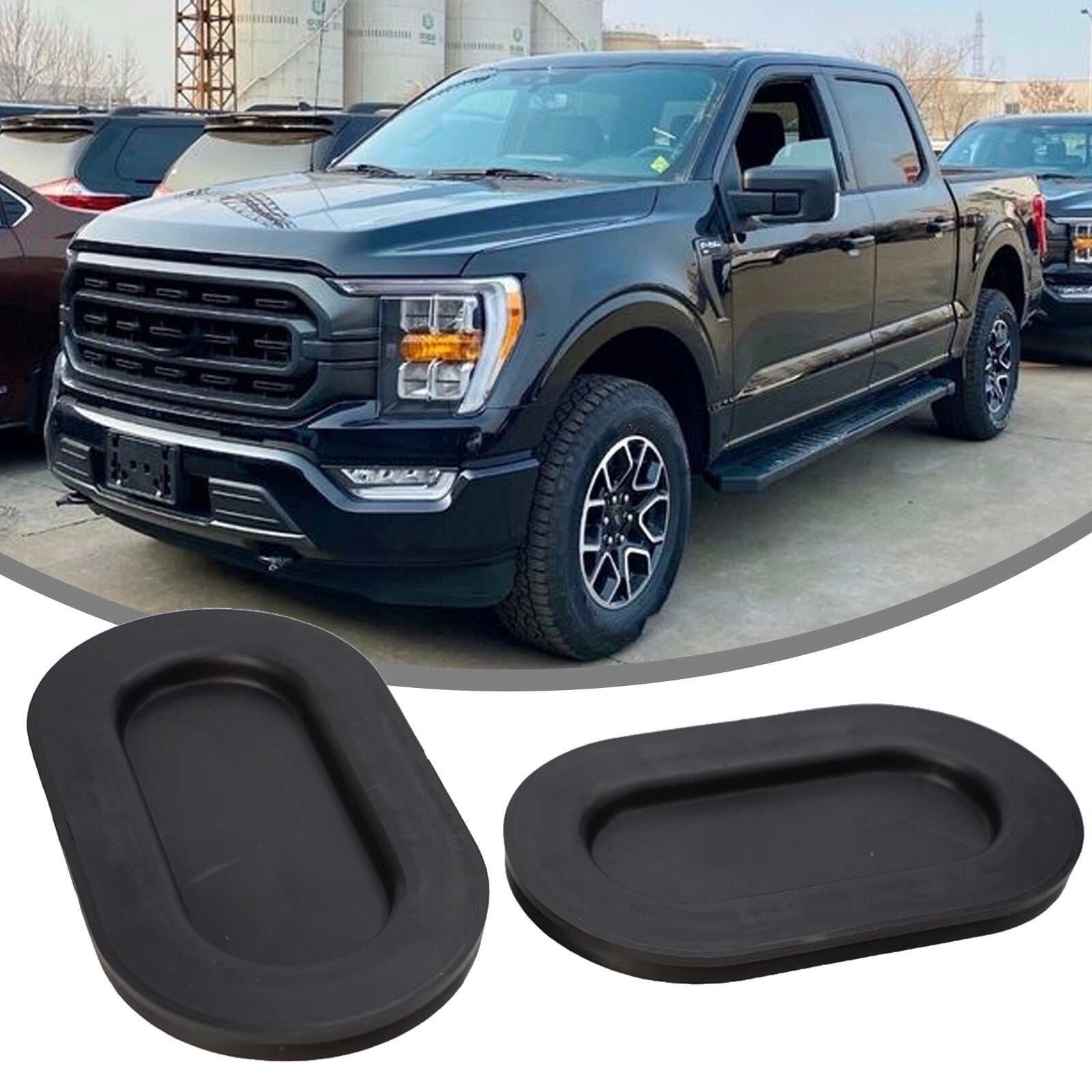 1999-2018 for Ford F-150 Truck Bed Oval Drain Plug Cover Threaded 4L3Z99277B76AA