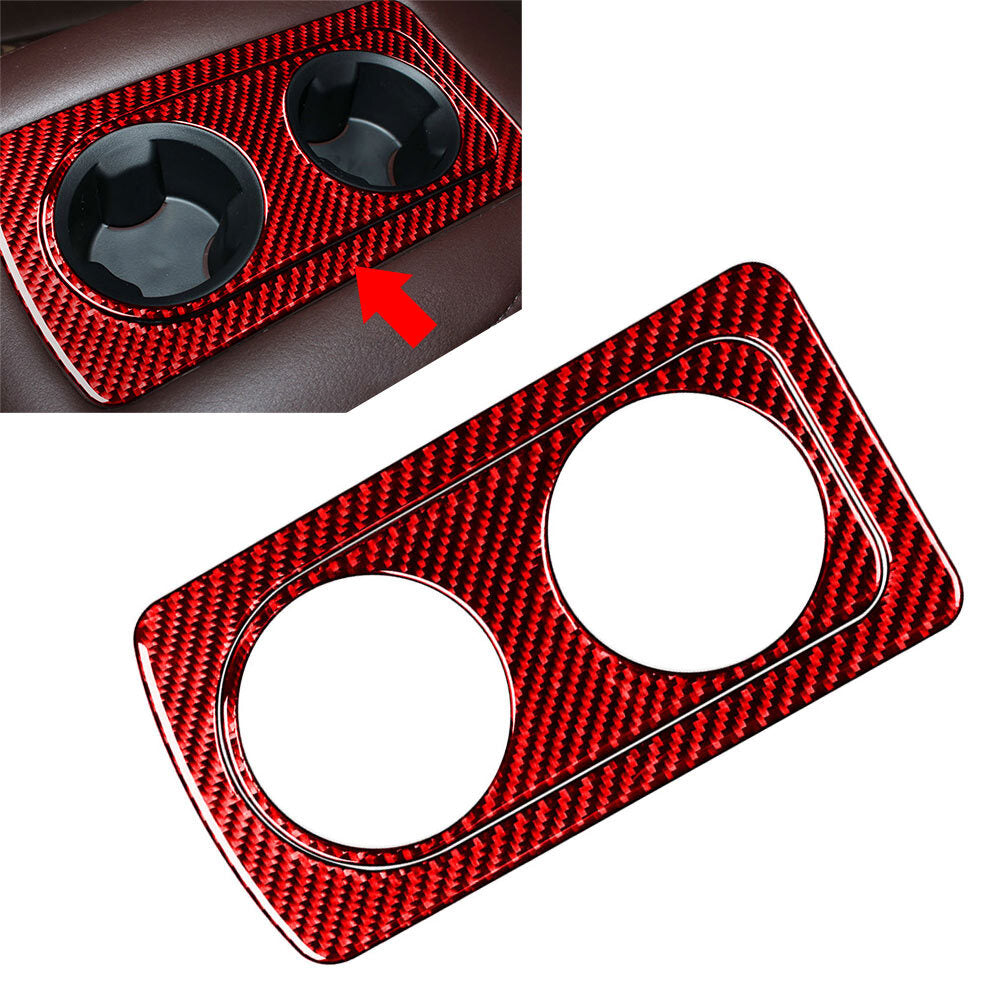 Red Rear for Seat Water Cup Holder Panel Cover Trim for Dodge for Ram 15002500 3500