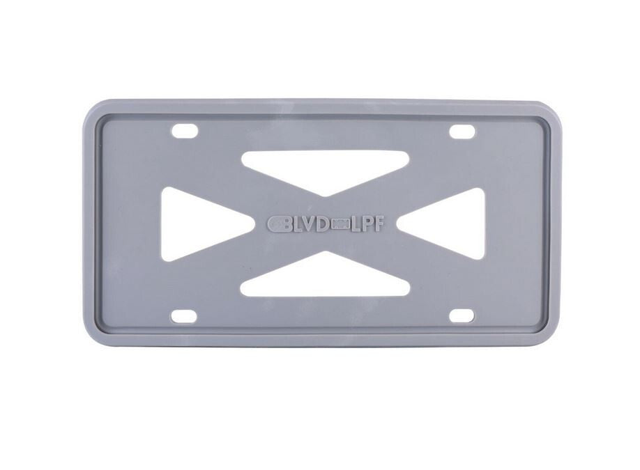 Car license plate frame cover cap, trunk gray silicone, suitable for Porsche