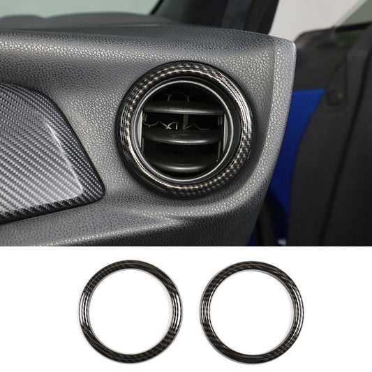 ABS Carbon Fiber Inner Side Air Vent Outlet Frame Trim for Toyota 86/ for Subaru BRZ
