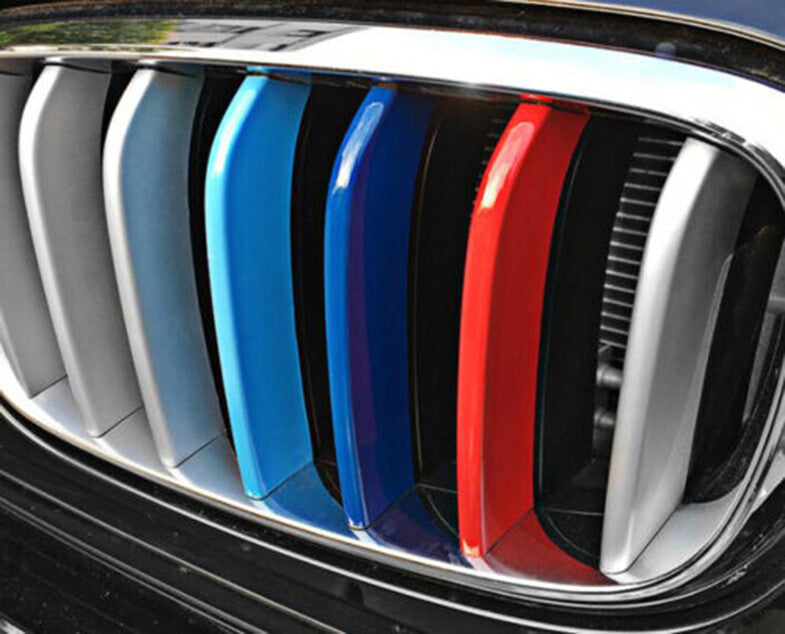 for BMW X5 X6 F15 F16 3-Color Front Center Mesh Grille Grill Strip Cover Trim 3x