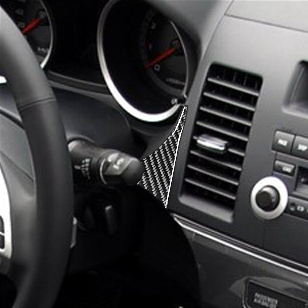 Carbon Fiber Right of Speedometer Cover Trim Fit for Mitsubishi Lancer 2008-2015
