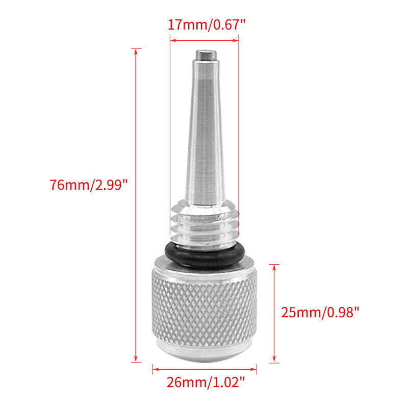 4PC 55201 Magnetic Oil Dipstick M18 x 2.5 For Compatible with WEN 56125i Silver