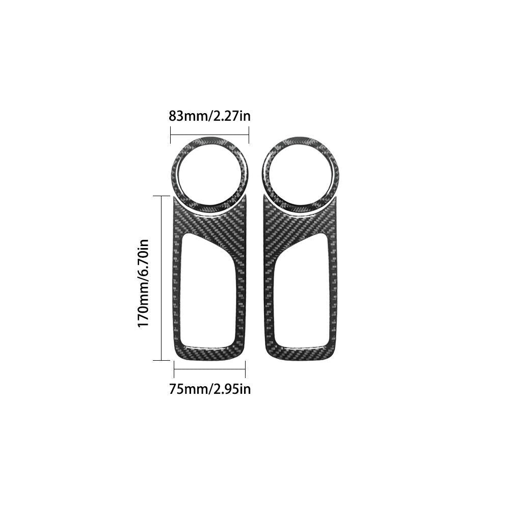 for Toyota Tacoma Carbon Fiber Interior Door Handle and Speaker Cover