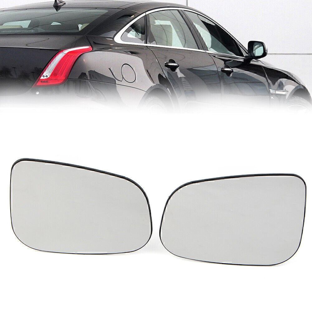 for Jaguar Vanden Plas XF XJ XJ8 XK XE I-PACE 2 x Rearview Mirror Glass C2Z31946