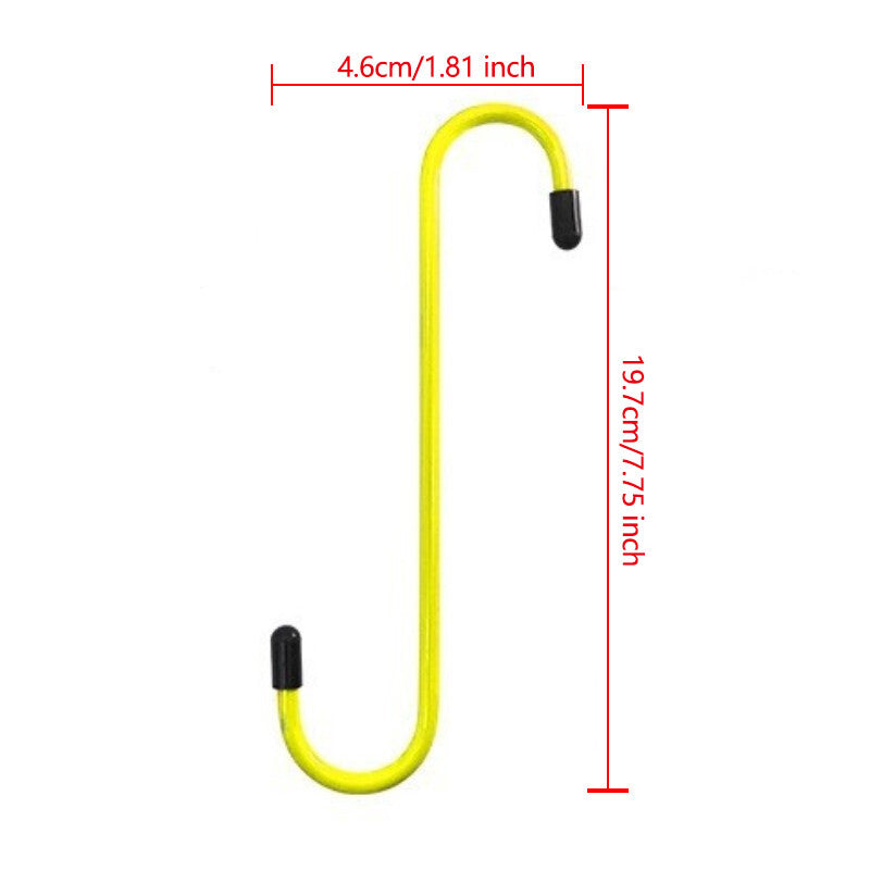 2Pcs Brake Caliper Hanger Hooks Powder Coated Steel Yellow (2 Piece Set)