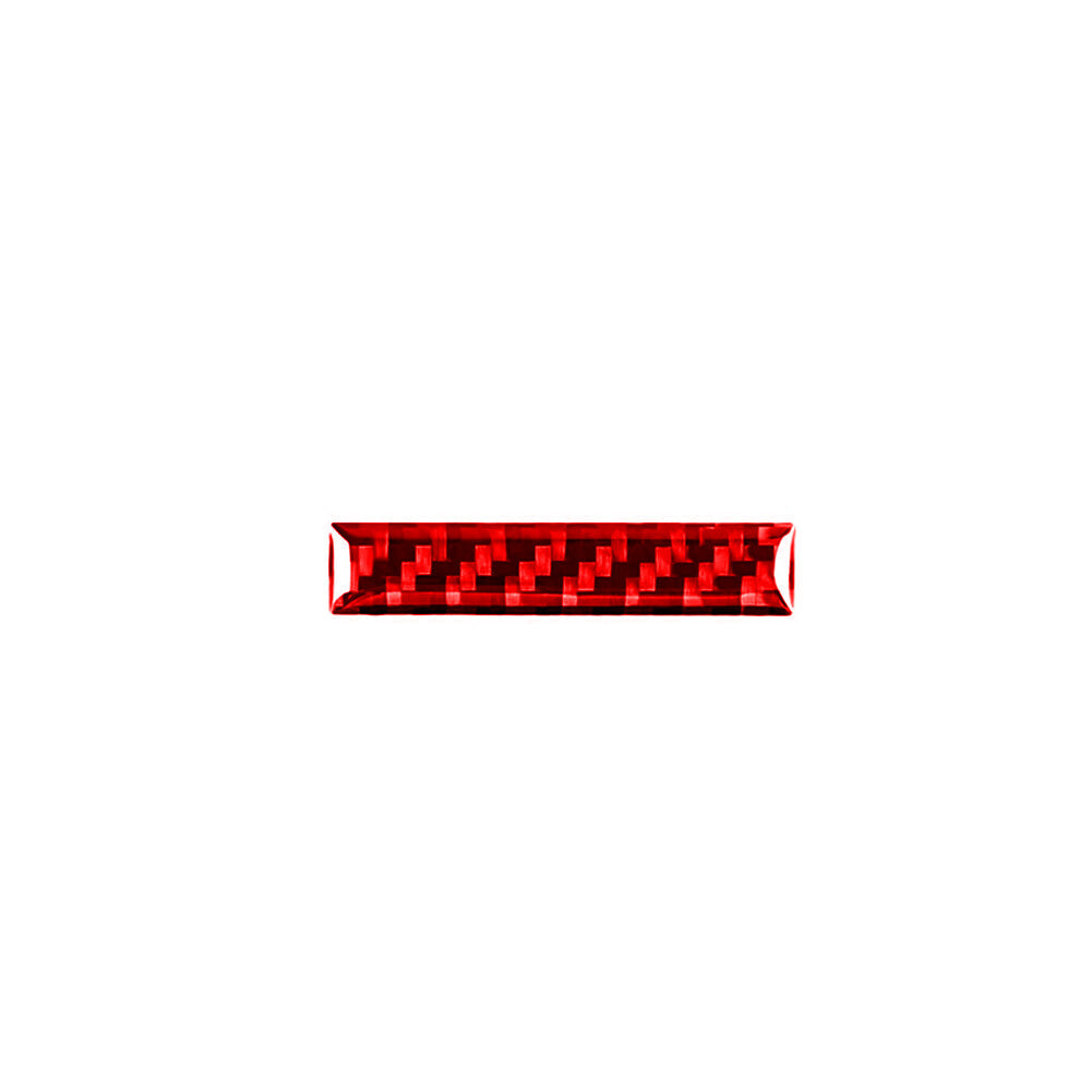 for Porsche Taycan Red Carbon Fiber Interior Center Vent Cover Trim