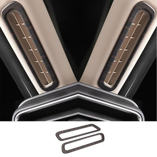 A Pillar Air Outlet Vent Cover Trim for Ford Explorer 2020-2022 Matt Wood Grain