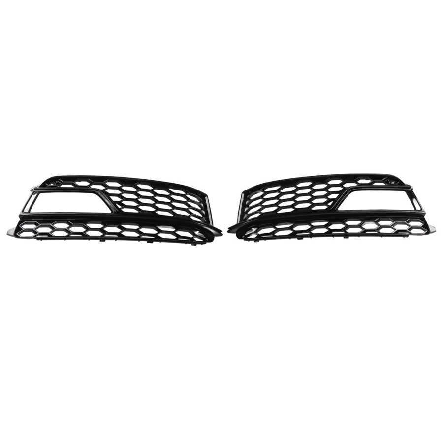 2-piece front fog light guard grille trim for Audi A5 S5 S Series 2013-2016