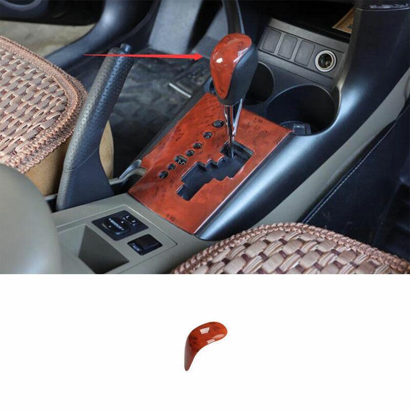 for Toyota RAV4 2006-2013 Wood Grain Central Console Gear Shift Knob Trim 1PCS