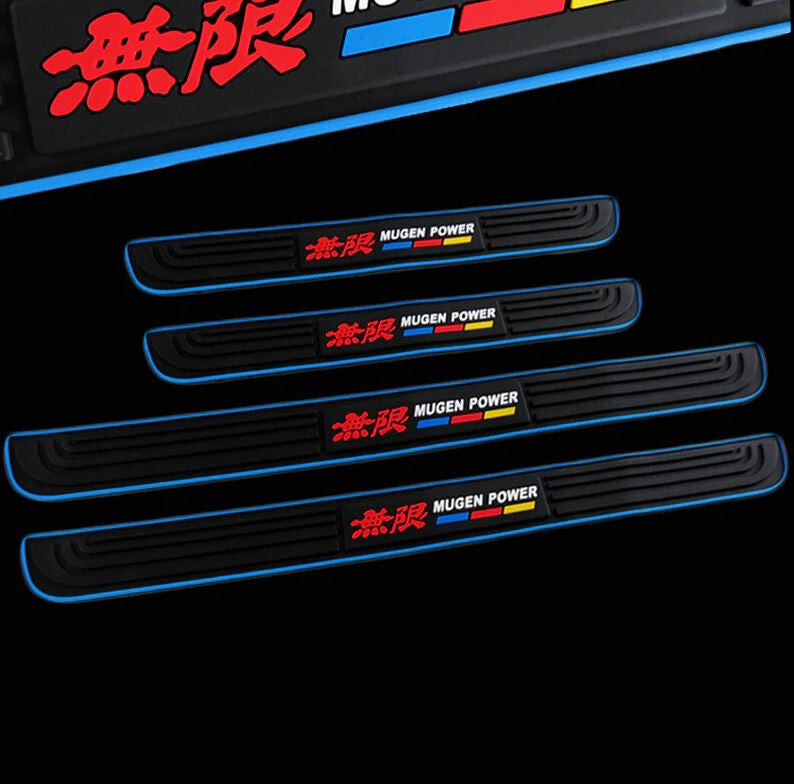 Car door and window protection sticker badge strips, Mugan blue and black, suitable for Subaru for Lexus