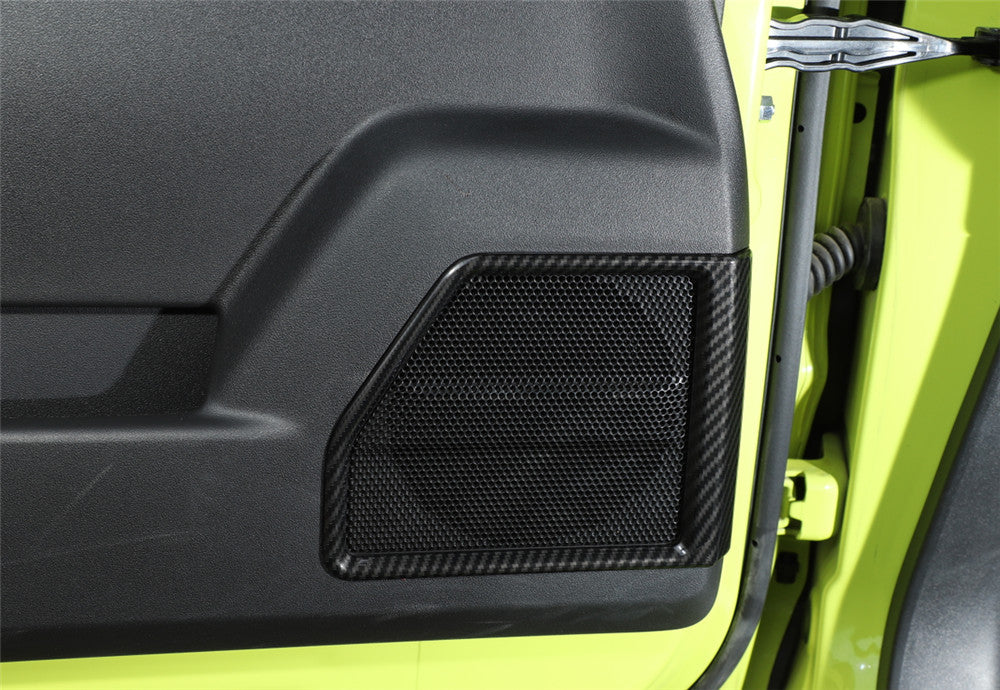 Carbon Fiber ABS Interior Door Speaker Trim for Suzuki for Jimny 2019-22 Accessories