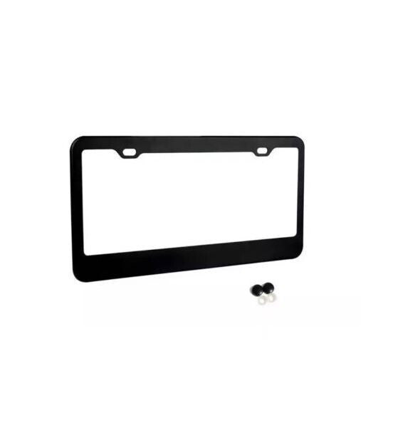 Car license plate frame cover cap rear trunk matte black for Alfa Romeo