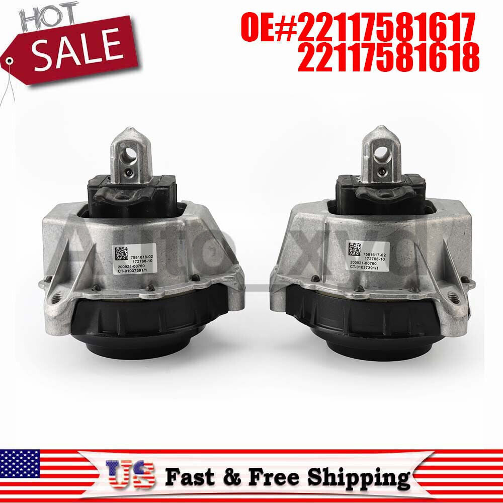 22117581617 22117581618 2PCS Left Right Engine Motor Mount for BMW 430i 330e