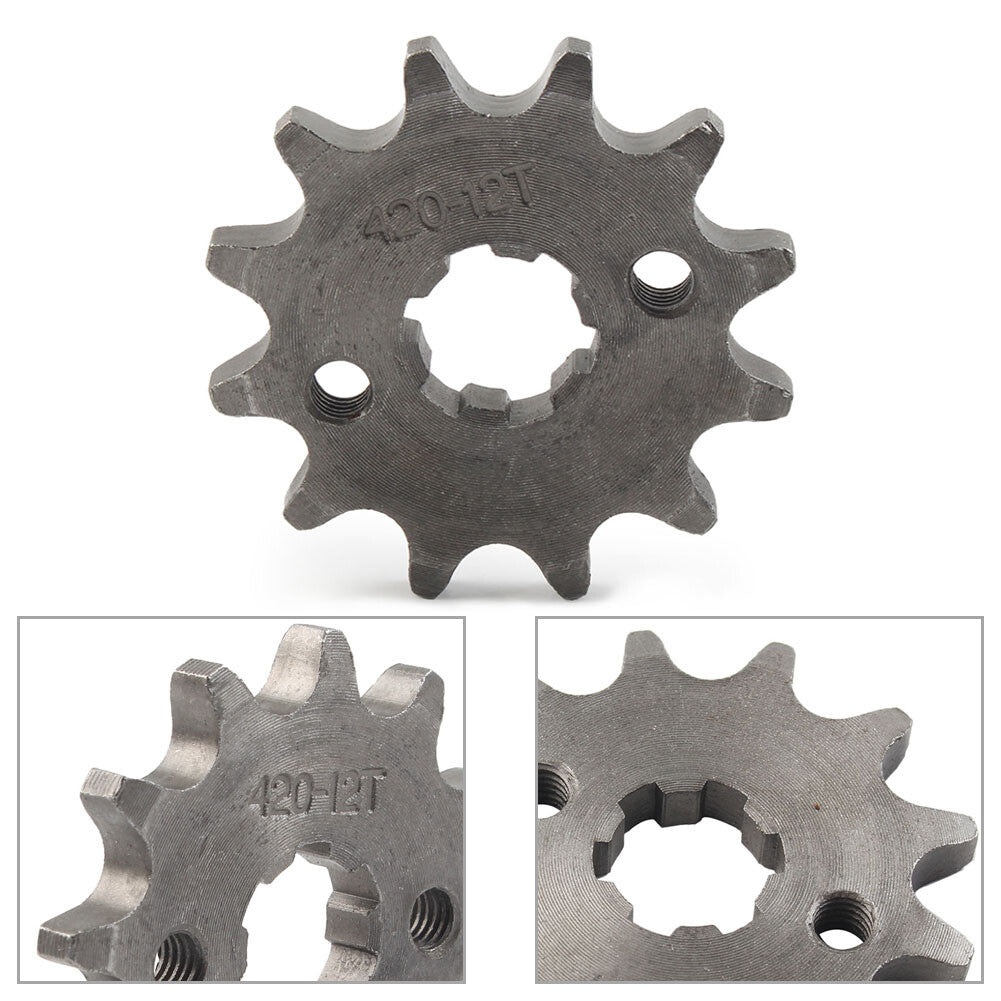 Vorderkettenrad f¨¹r 50cc 70cc 90cc 110cc 125cc Pit Dirt Bike 428-12T 17mm