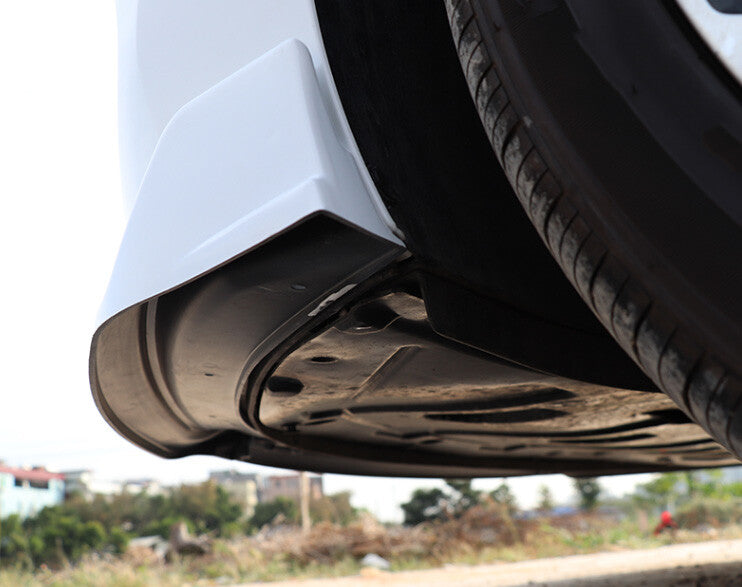 Fit for Hyundai for Elantra 2017-2018 White Glossy Front Bumper Lip Spoiler Splitter