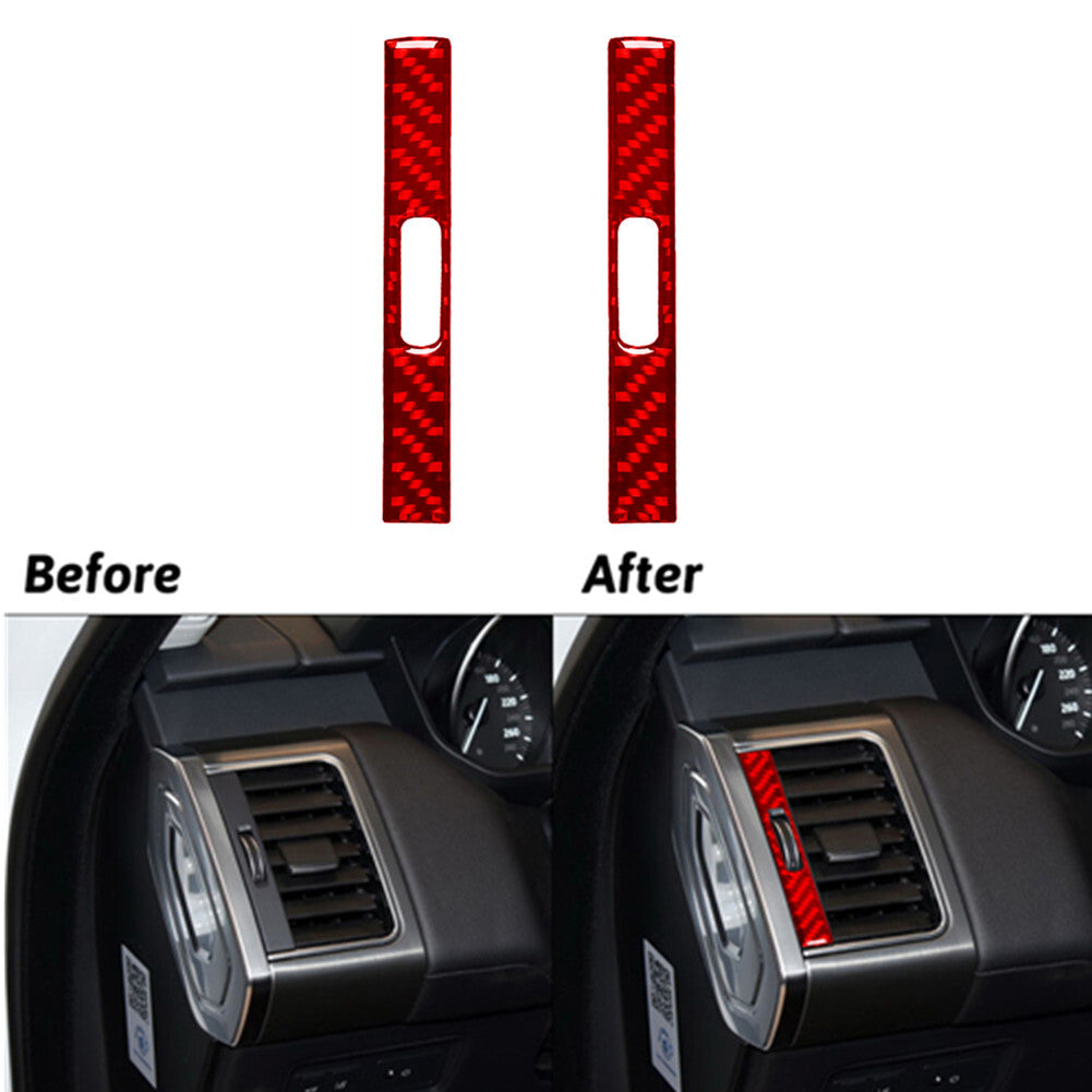 Red Carbon Fiber Vent Strip Trimming For Land for Range Rover Sport 2014-2017