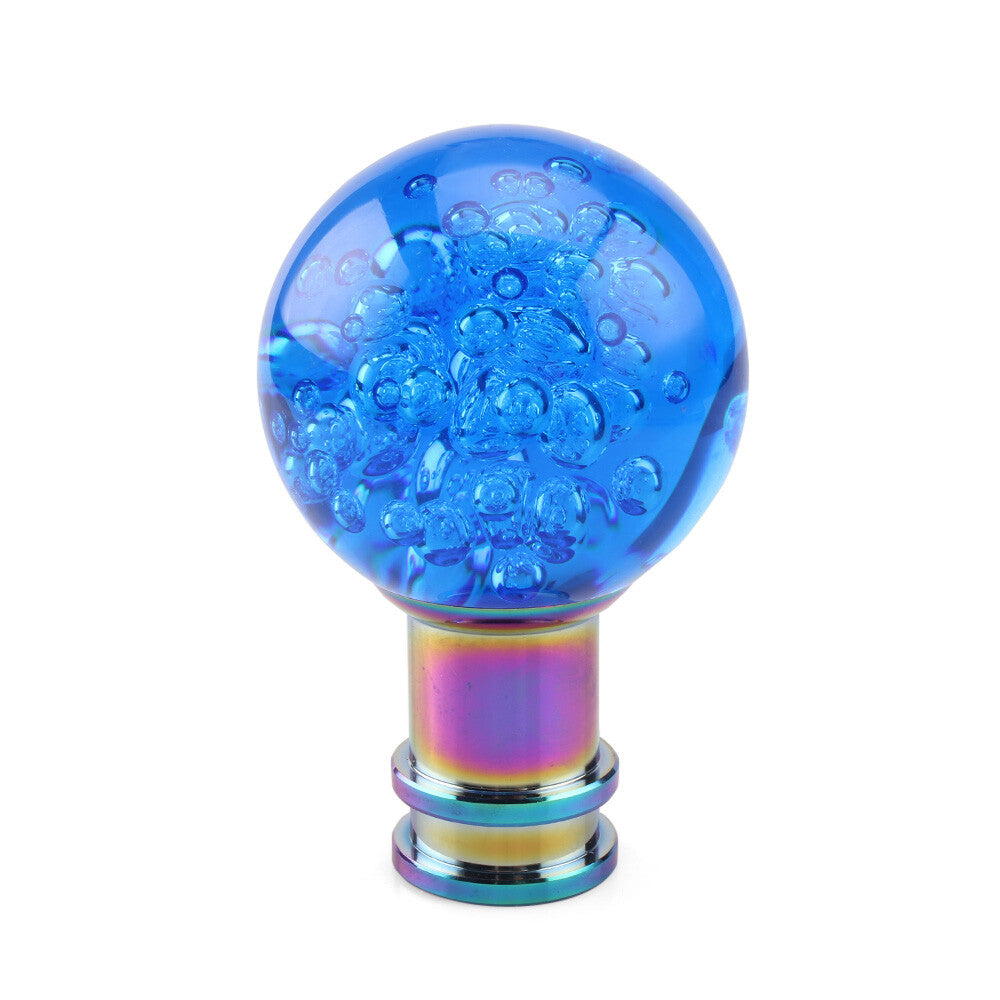 33mm Shift Knob Ball Manual Transmission Gear Shift Knob Crystal Bubbles Acylic