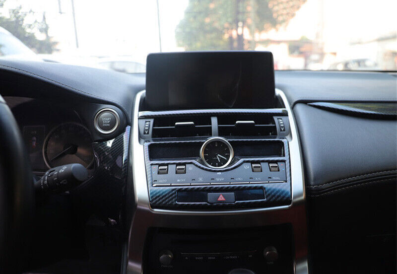 2P Central Console Navigation Panel Trim for Lexus NX 300 300h 2015-2020 Carbon