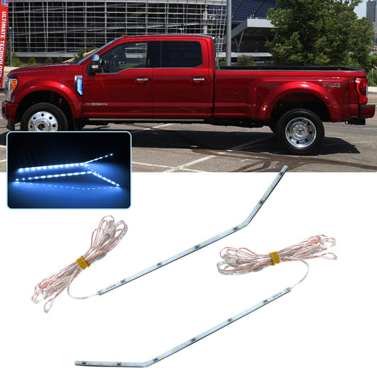 Ice blue 18 LED backlighting for 17-21 F250 F350 F450 side fender badges