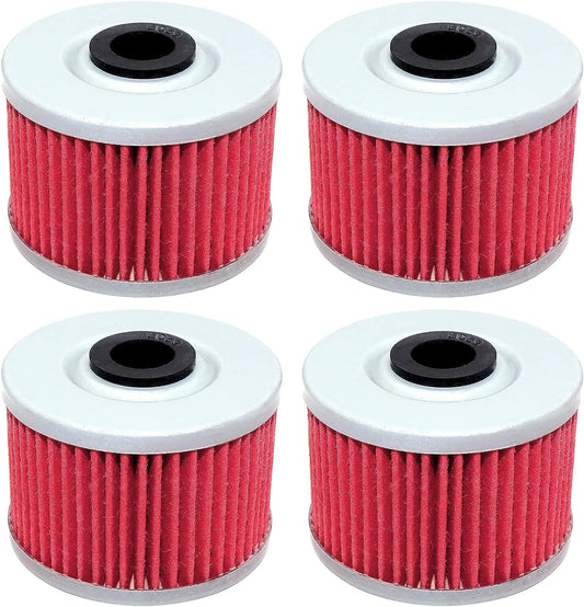 4xMotorcycle Oil Filters for Kawasaki KLX110L 2014-16/KLX125 D-Tracker 2010 2011