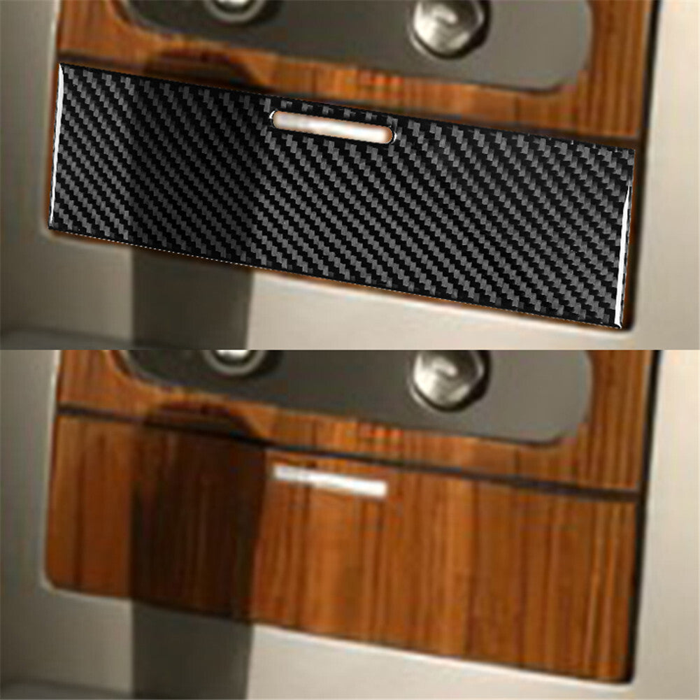 Carbon Fiber Interior Center Storage Cover Trim for Ford F-150 FX4 2004-2008