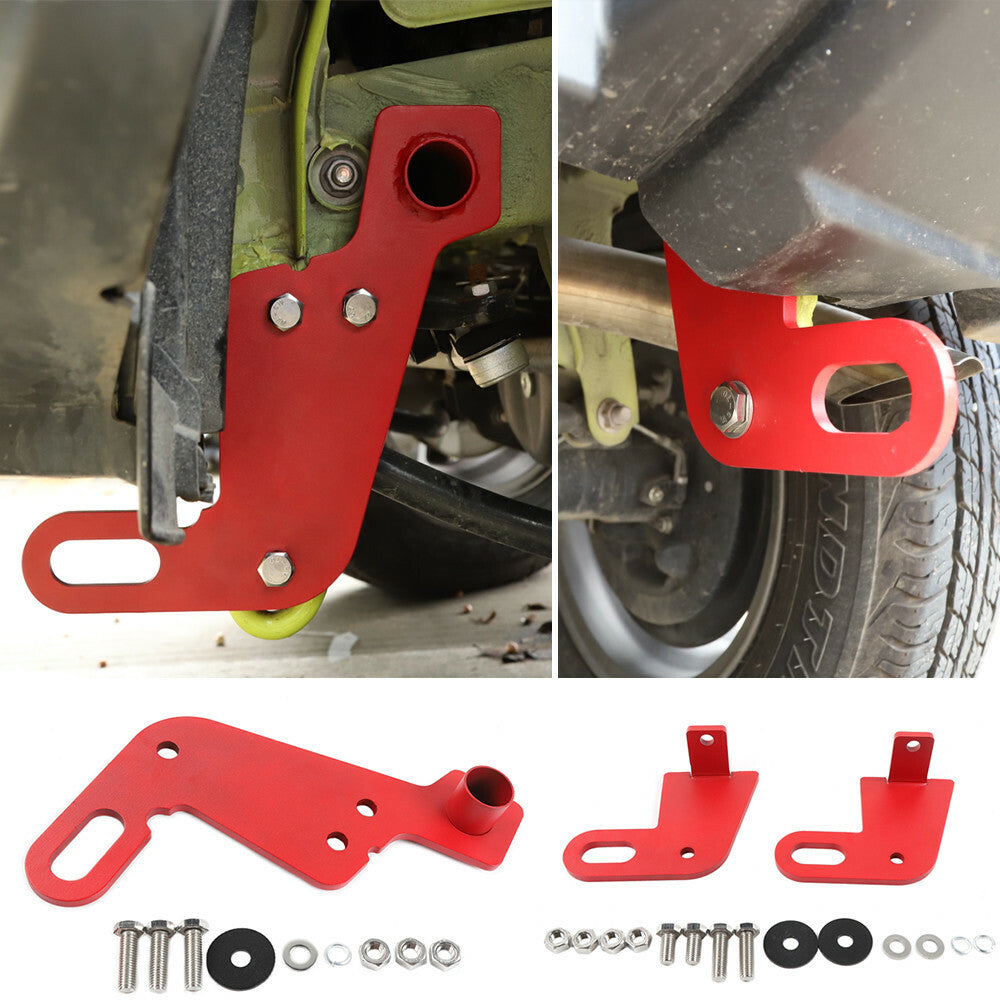 3¡ÁRed Iron Front Rear Car Bumper Trailer Towing Hook for Suzuki for Jimny 2019-2022