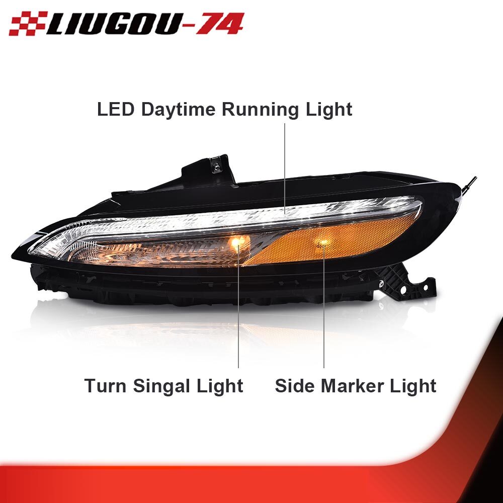 Suitable for 2014-2018 for Jeep Cherokee LED DRL parking lights, turn signals, and drive-side parking lights in the USA.