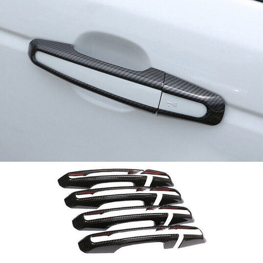 for Range Rover L405 2013-22 Carbon Fiber Look Outside Door Handle Frame Trim 8P