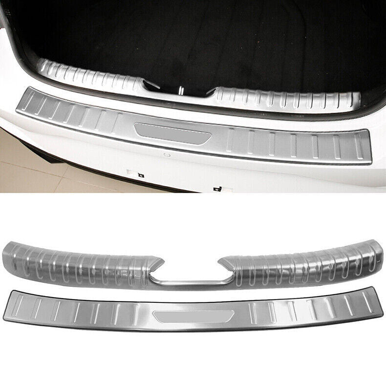 for Hyundai for Elantra 2021-23 Silver Steel Rear Bumper Sill Plate Protector Cover