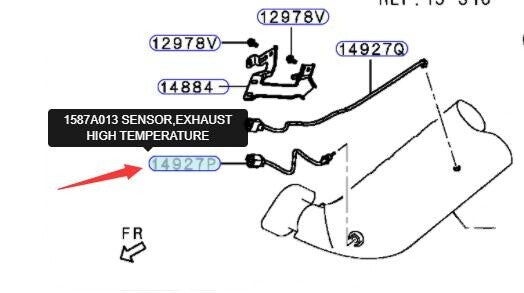 EXHAUST HIGH TEMPER SENSOR fit for Mitsubishi PAJERO 3.2 NS NT NW NX WAGON 2006