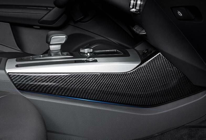 for Audi Q5 2018-20 ABS Carbon Fiber Gear Shift Both Side Strip Cover Trim 2PCS
