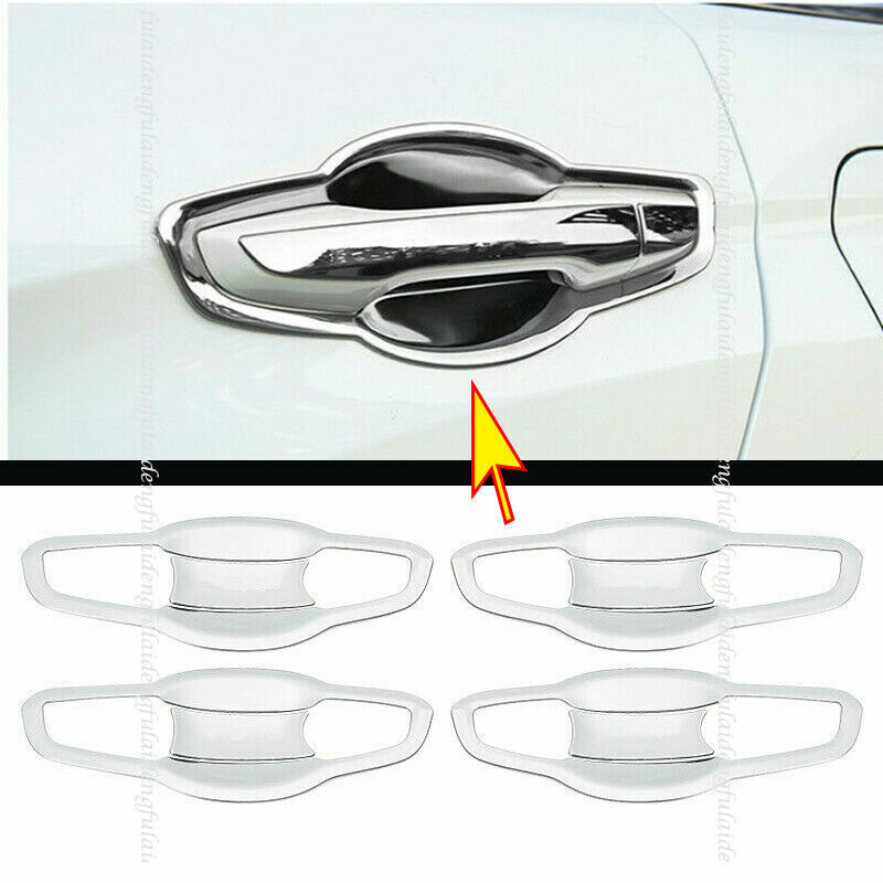 8P for Honda CR-V CRV 2017-2022 Chrome Car External Door Bowl Molding Cover Trim