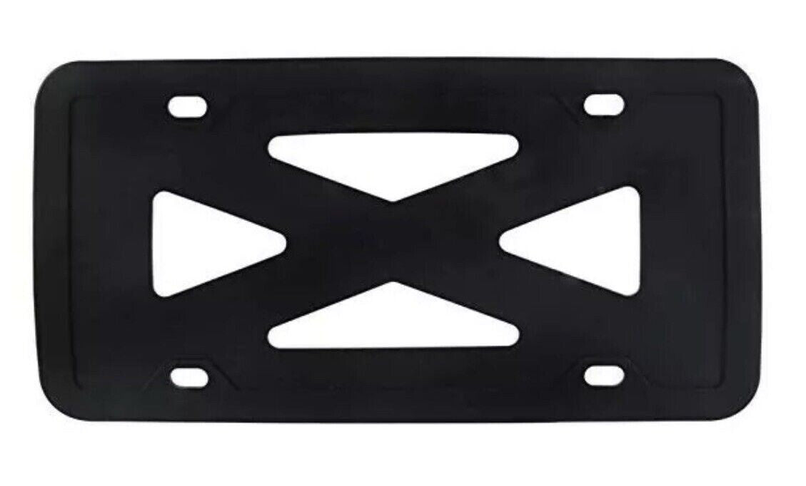 Car license plate frame cover cap, trunk black silicone, suitable for Porsche