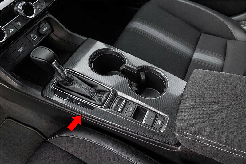 for Honda for Civic 2022-23 Carbon Fiber Central Control Gear Shift Panel trim Cover