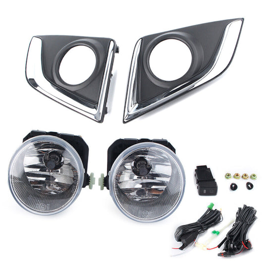 Fog light kit + wiring switch cover for Isuzu D-Max Hi-lander V-Cross UT 4WD 2016-17