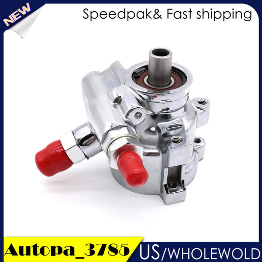 Remote Power Steering Pump Chrome Fits for Chevy GM 1980-01 Saginaw TC Type 2