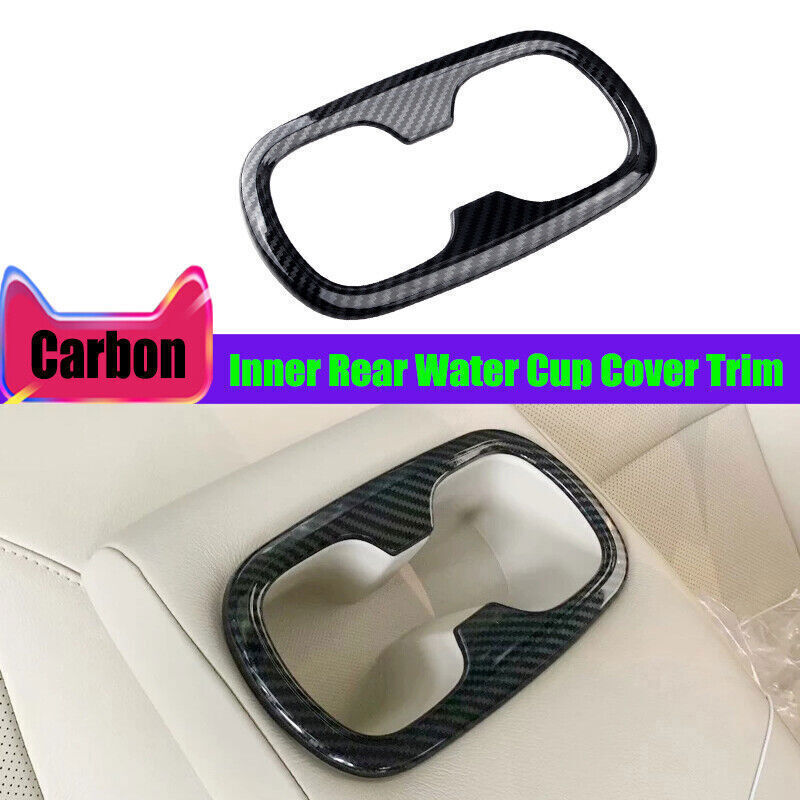 for Toyota for Corolla 20-2024 Carbon Fiber Style Inner Rear Water Cup Cover Trim 1X