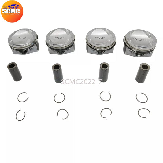 4 Pcs Pistons  Rings Set ¦µ23mm 06K107065BL for VW for Golf for Tiguan for AUDI A3 TT 2.0T