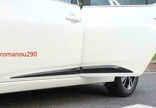 Carbon Fiber Look Body Door Side Molding Cover Trim for Nissan Sentra 2020-2022