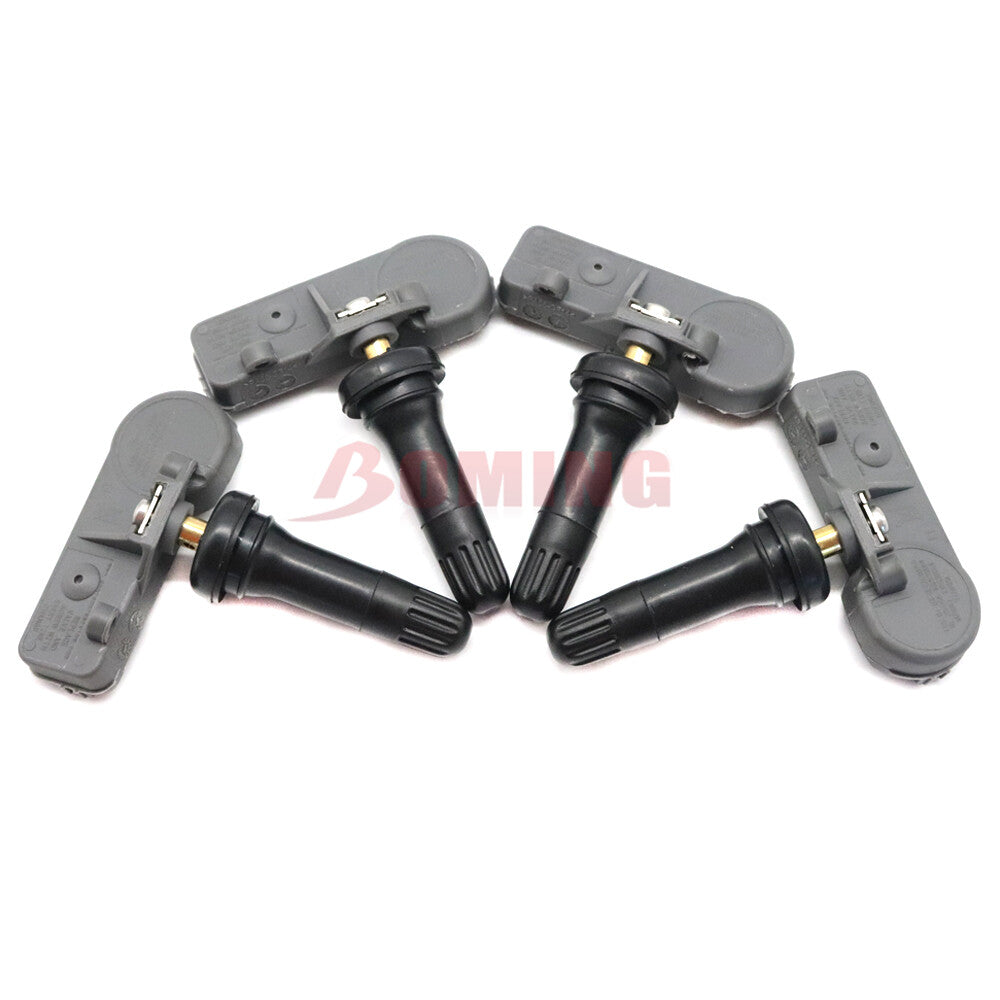 4-pack of new tire pressure monitoring sensors, model 84413350, suitable for Buick , for Cadillac , for Chevrolet , and for GMC .